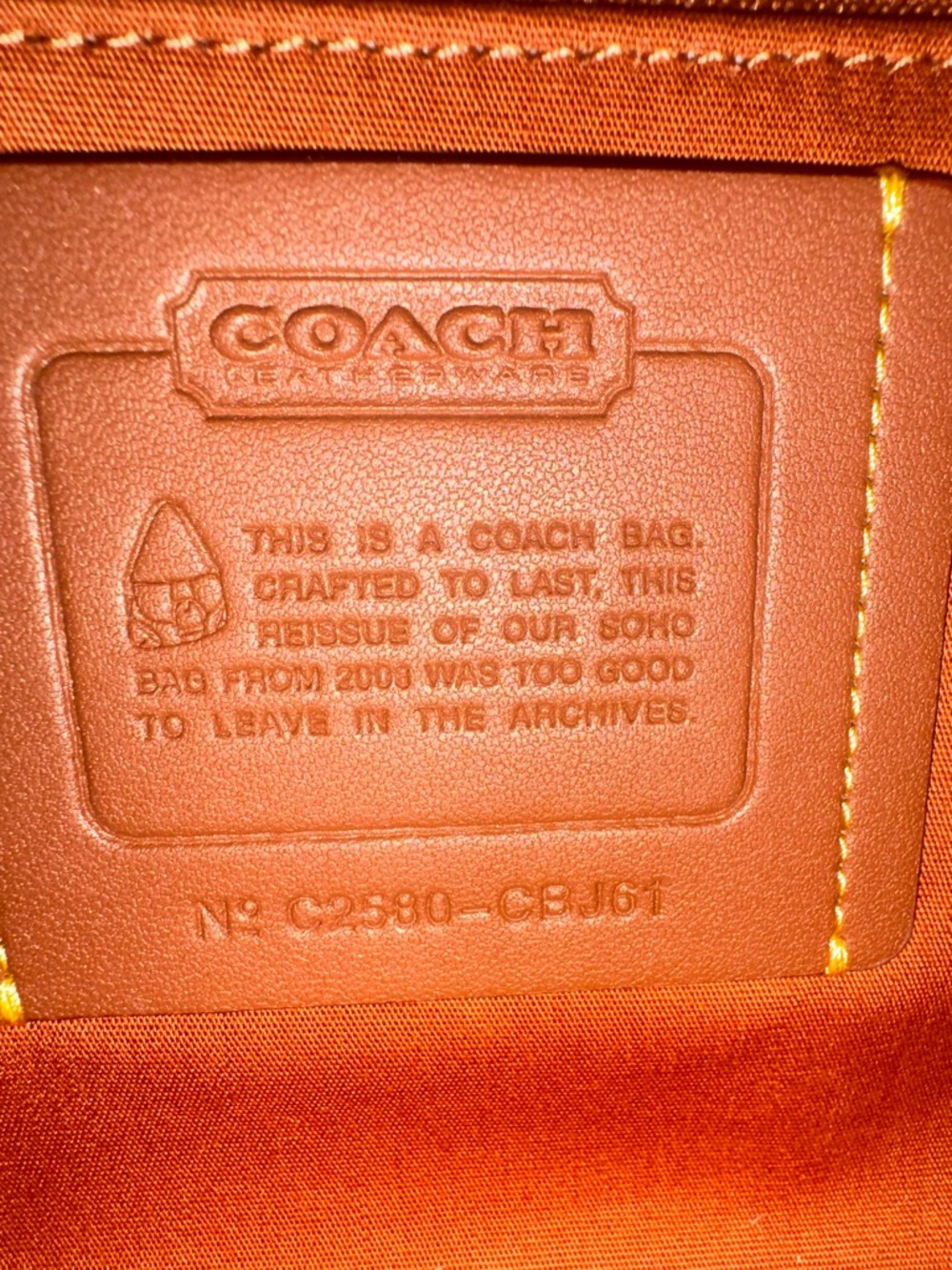 Coach Crystal Signature Jacquard Soho full size - Picture 9 of 10